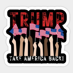 VINTAGE ALL FOR TRUMP 2024 Sticker